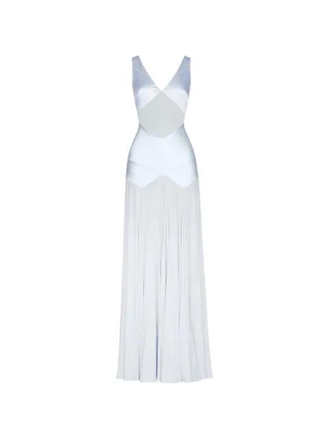satin maxi dress by SELF-PORTRAIT