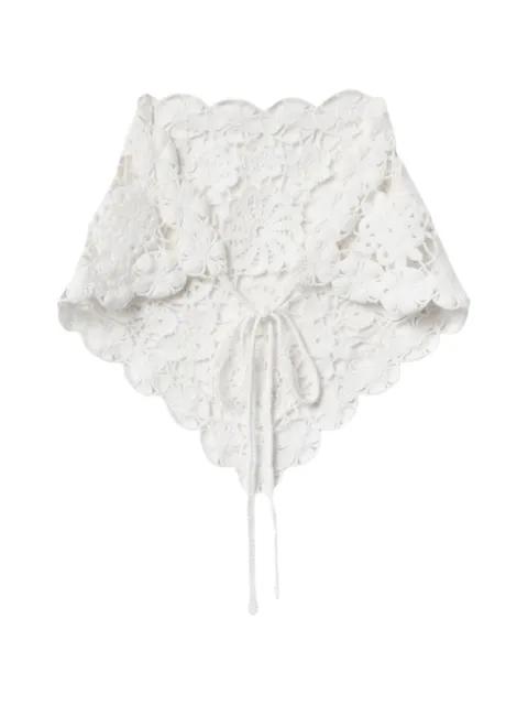 scalloped lace-detail hair accessory by SELF-PORTRAIT