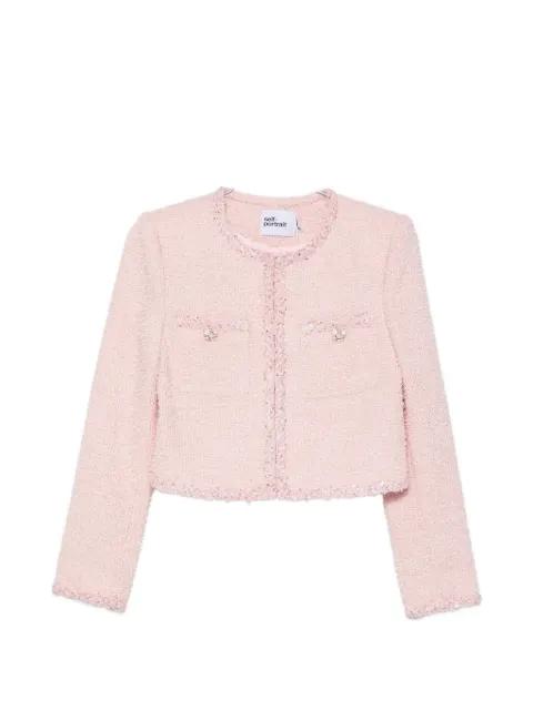 sequin-embellished bouclé jacket by SELF-PORTRAIT