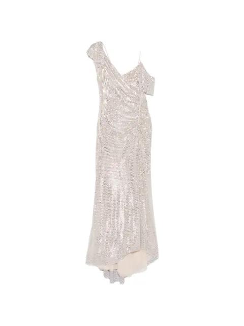 sequin-embellished maxi dress by SELF-PORTRAIT