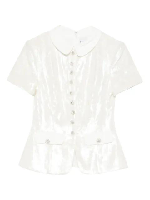 sequin-embellished top by SELF-PORTRAIT