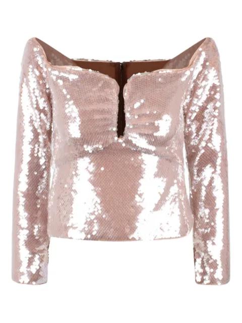 sequinned blouse by SELF-PORTRAIT