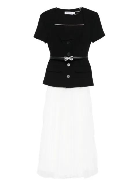 short sleeve midi dress by SELF-PORTRAIT