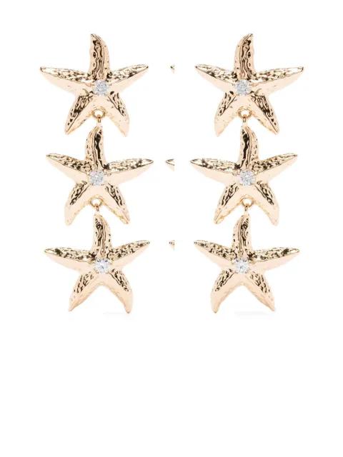 starfish-drop earrings by SELF-PORTRAIT