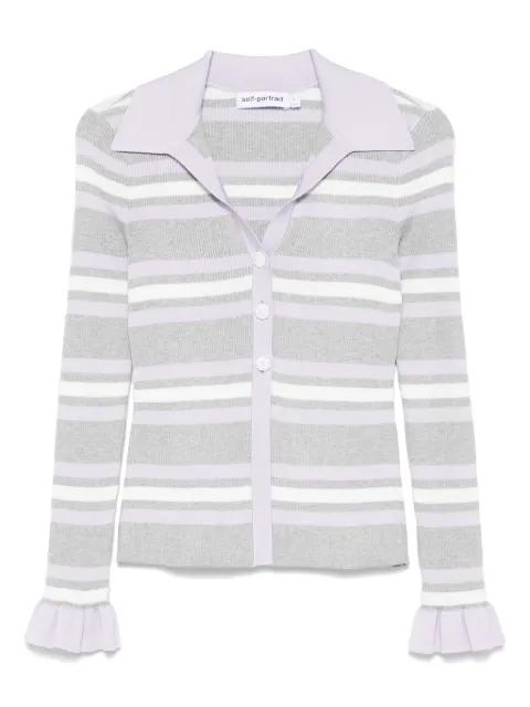 striped cardigan by SELF-PORTRAIT
