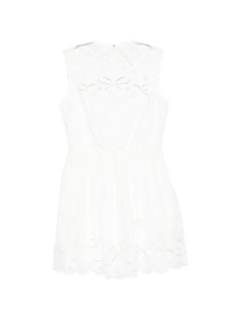 white mini dress by SELF-PORTRAIT