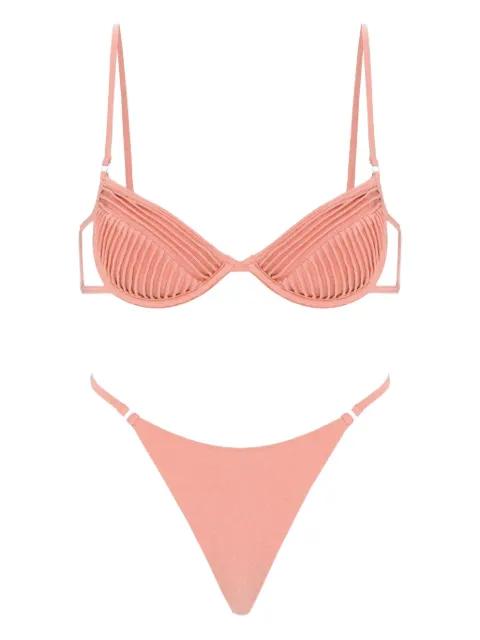 Amy ruched bikini by SELIA RICHWOOD