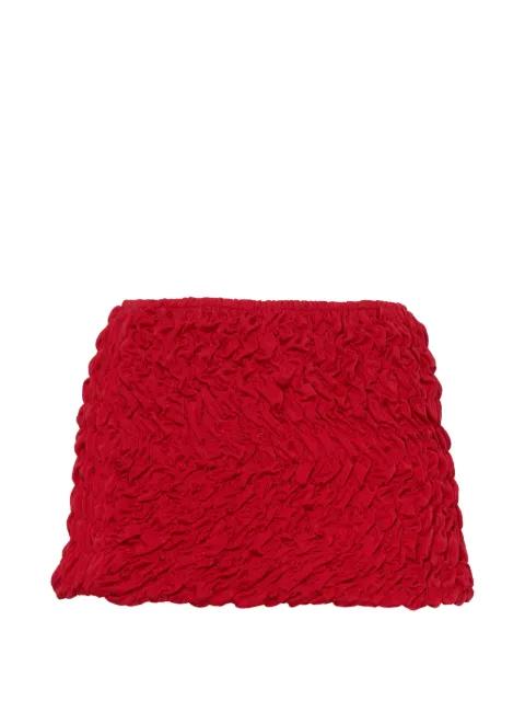 Lia shirred mini beach skirt by SELIA RICHWOOD