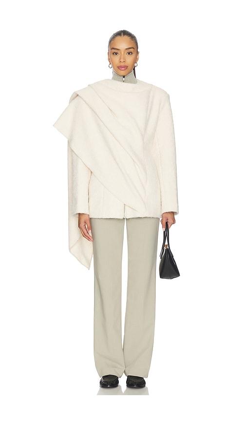 SELMACILEK Cape Coat in Cream by SELMACILEK