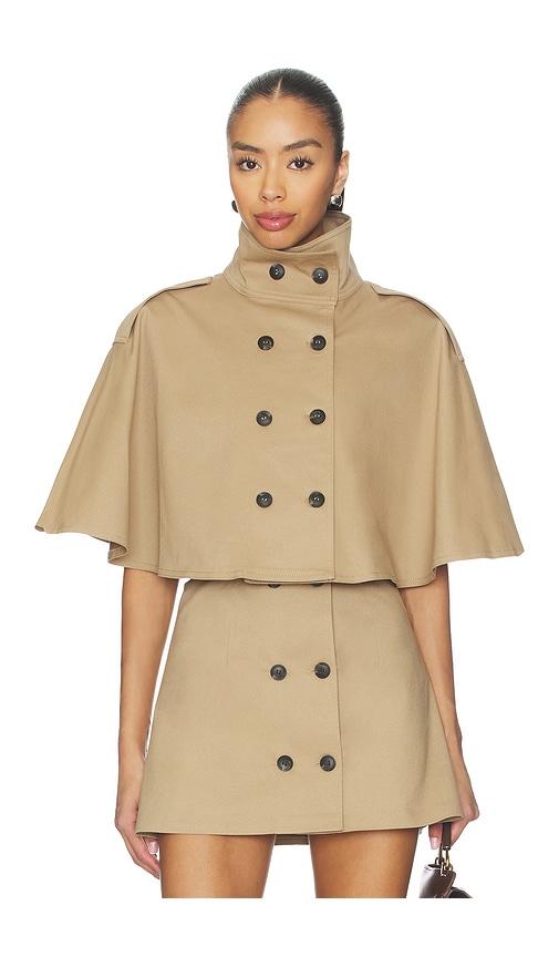 SELMACILEK Cropped Trench in Tan by SELMACILEK