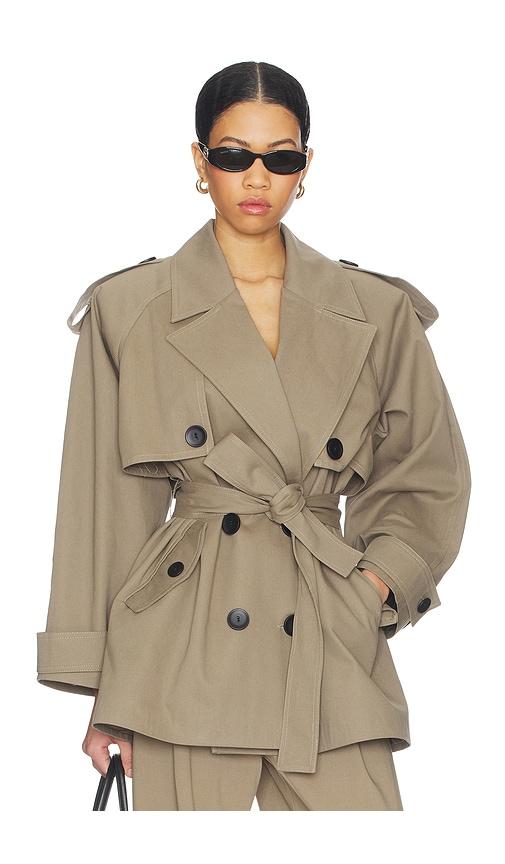 SELMACILEK Khaki Terra Trenchcoat in Beige by SELMACILEK