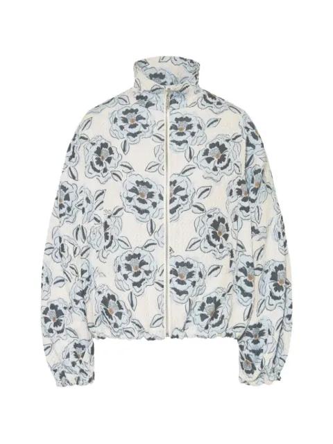 jacquard floral bomber jacket by SEM PER LEI