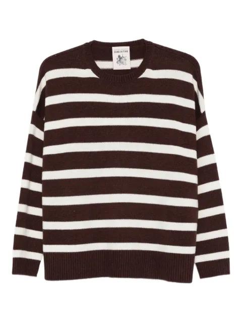 Abito Karen striped crew-neck sweater by SEMICOUTURE