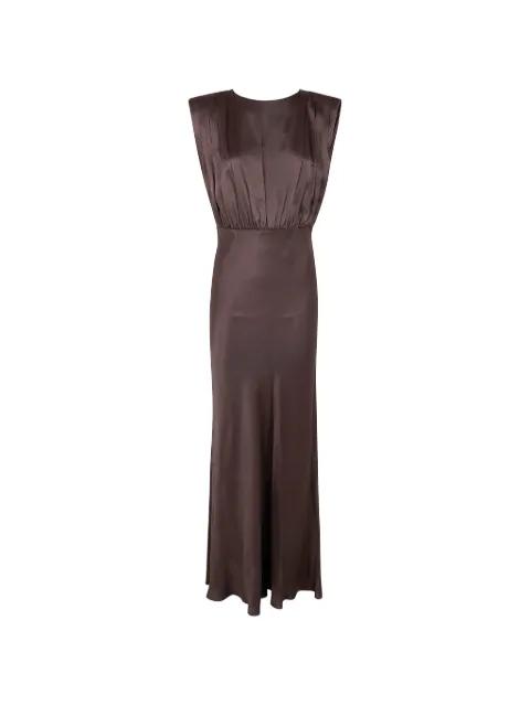 Casilda pleated maxi dress by SEMICOUTURE