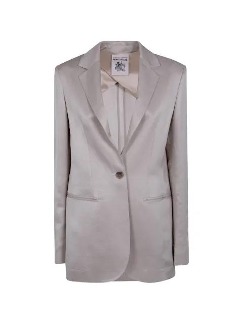 Ebony single-breasted blazer by SEMICOUTURE