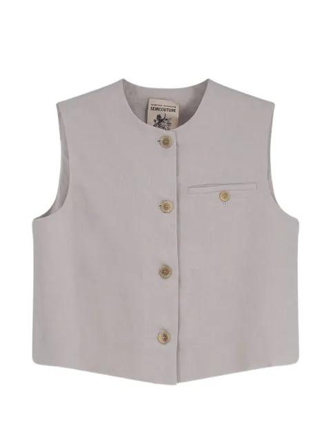 Jenelle button-fastening waistcoat by SEMICOUTURE