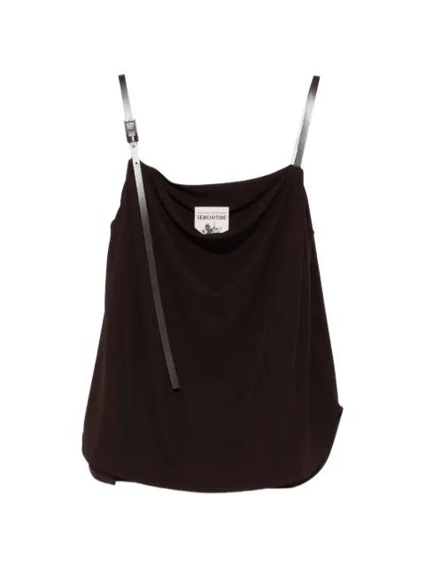 Kayly buckle-strap top by SEMICOUTURE