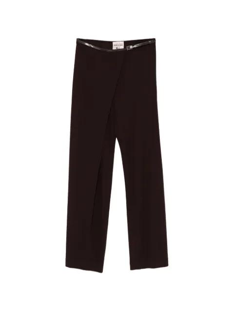 Reba wrap-design belted trousers by SEMICOUTURE