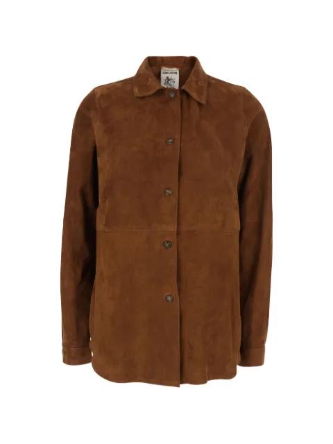 buttoned suede top by SEMICOUTURE