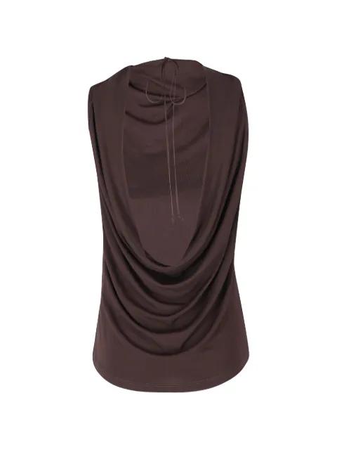 cowl-neck top by SEMICOUTURE