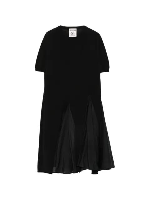 crew-neck pleated dress by SEMICOUTURE