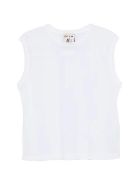 crew-neck sleeveless tank top by SEMICOUTURE