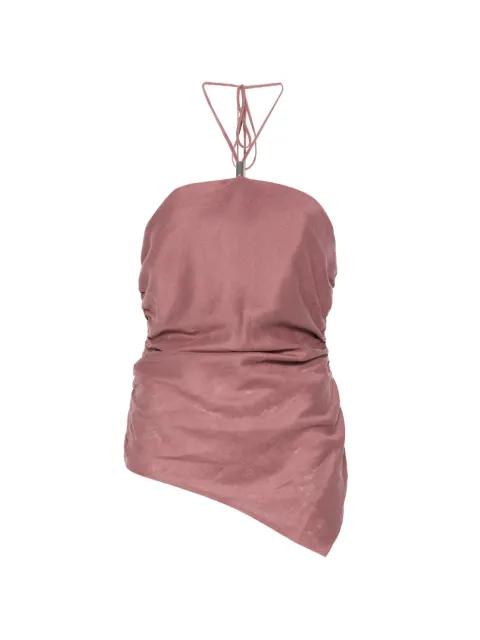 draped halterneck top by SEMICOUTURE