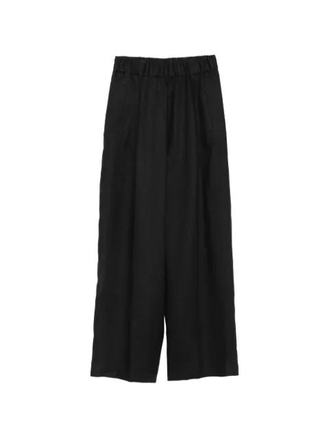elasticated-waist wide-leg trousers by SEMICOUTURE