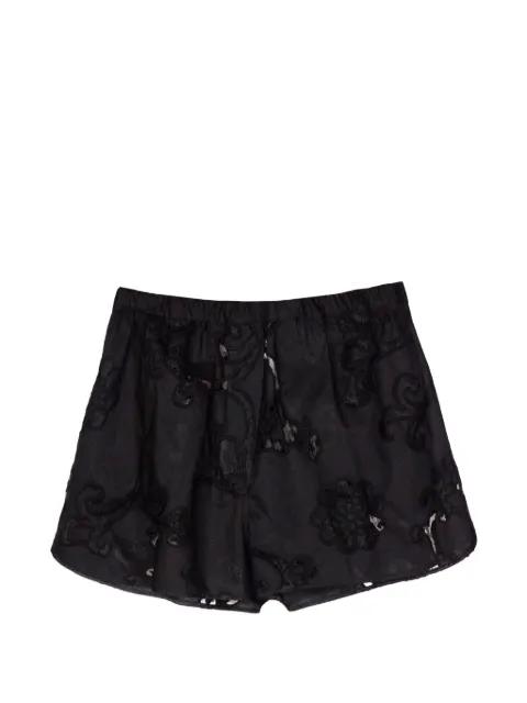 embroidered poplin shorts by SEMICOUTURE