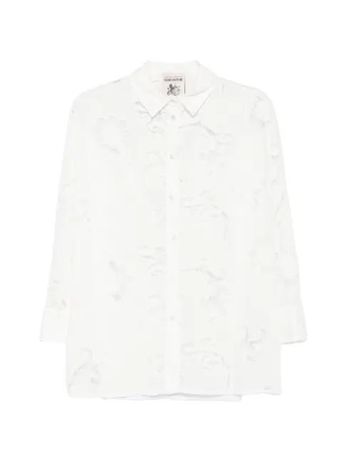 floral-embroidered shirt by SEMICOUTURE