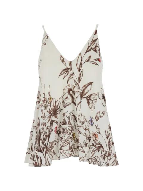 floral-print sleeveless top by SEMICOUTURE
