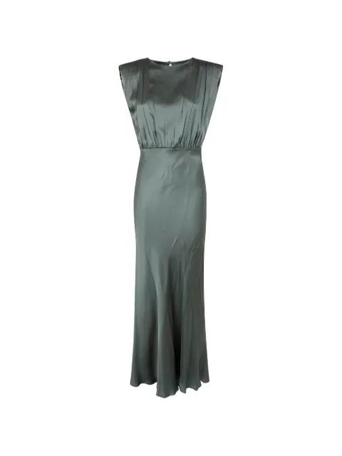 gathered-detail maxi dress by SEMICOUTURE