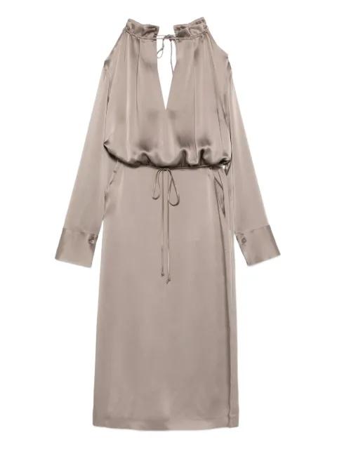 open-shoulder dress by SEMICOUTURE
