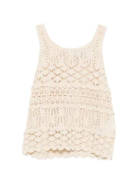 openwork sleeveless top by SEMICOUTURE