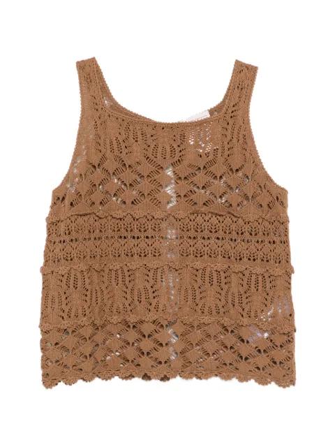 openwork top by SEMICOUTURE