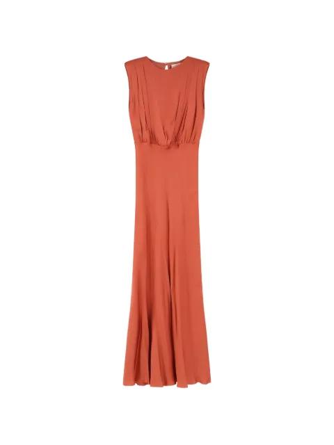 pleated sleeveless maxi dress by SEMICOUTURE