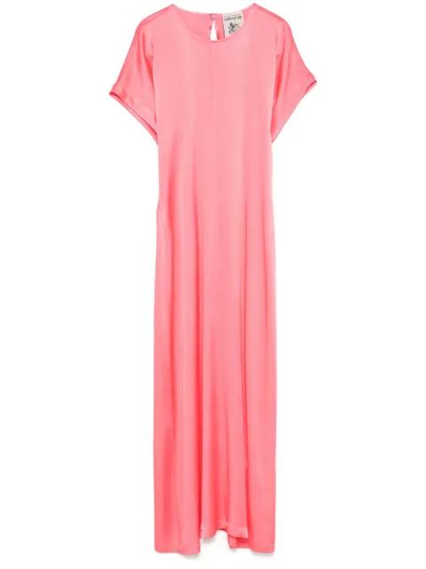 satin maxi dress by SEMICOUTURE