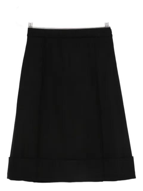 turn-up midi skirt by SEMICOUTURE
