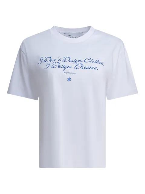 quote-print T-shirt by SEMPER