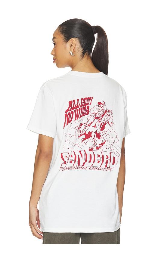 Sendero Provisions Co. All Giddy No Woah Tee in White by SENDERO PROVISIONS CO.