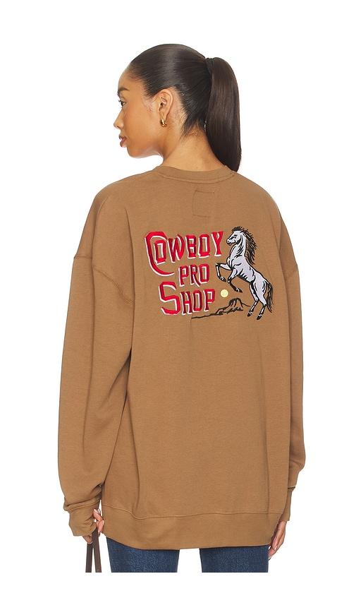 Sendero Provisions Co. Cowboy Pro Shop Sweatshirt in Brown by SENDERO PROVISIONS CO.