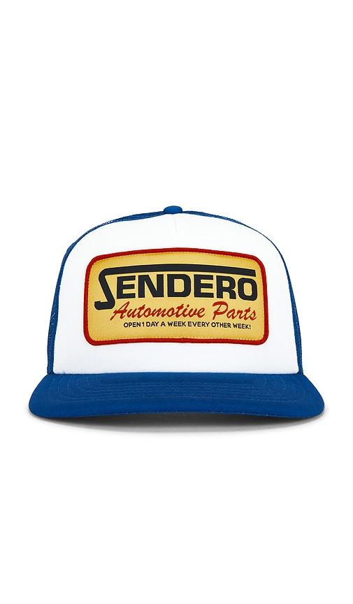 Sendero Provisions Co. Sendero Automotive Trucker Hat in Blue by SENDERO PROVISIONS CO.