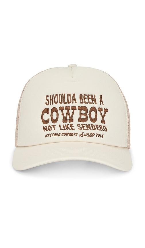 Sendero Provisions Co. Shoulda Been A Cowboy Trucker Hat in Cream by SENDERO PROVISIONS CO.