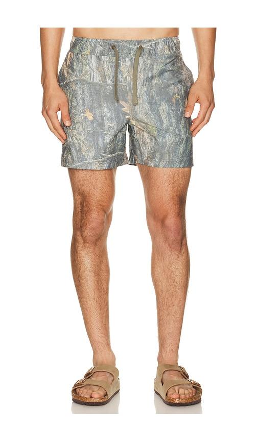 Sendero Provisions Co. The Barton Elastic Boardshort in Grey by SENDERO PROVISIONS CO.