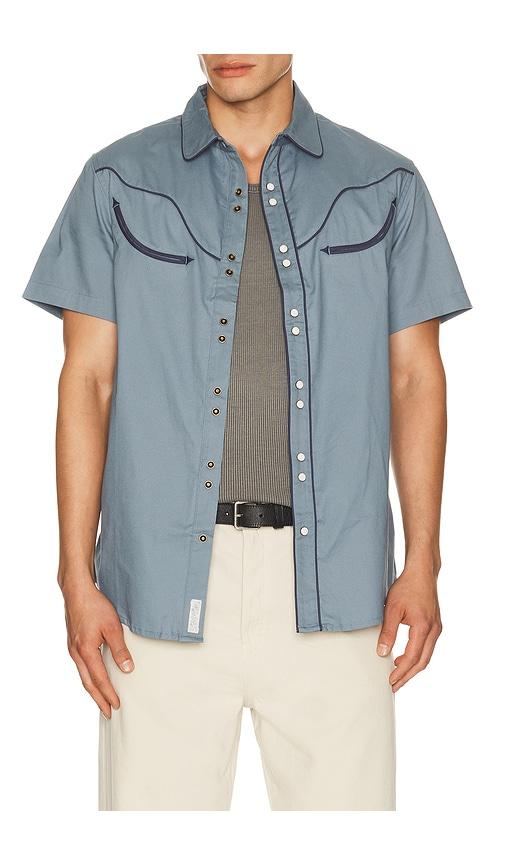 Sendero Provisions Co. The Prescott Western Shirt in Navy by SENDERO PROVISIONS CO.
