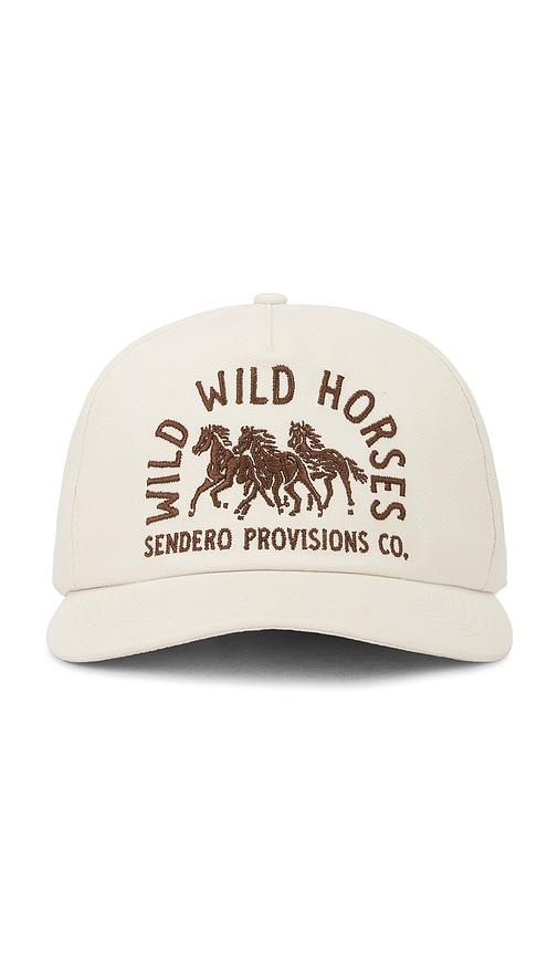 Sendero Provisions Co. Wild Wild Horses Cap in Cream by SENDERO PROVISIONS CO.