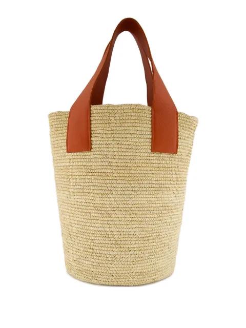 double-handle open-top bucket bag by SENSI STUDIO