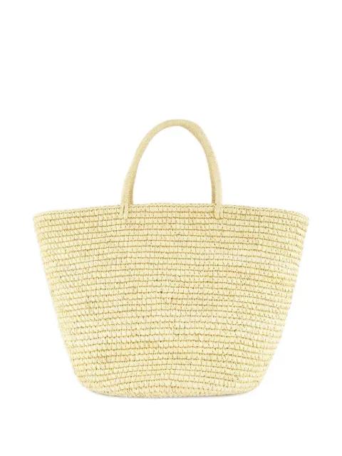 maxi woven-straw tote bag by SENSI STUDIO