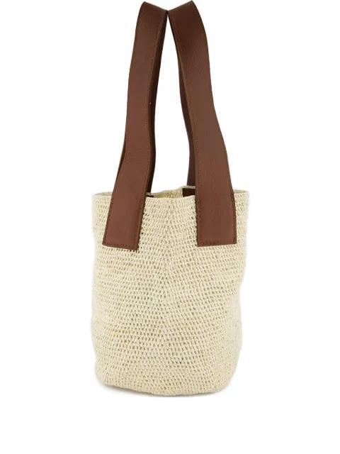 mini El Varejo woven straw shoulder bag by SENSI STUDIO