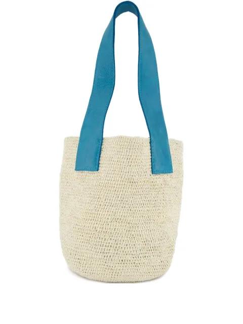 mini El Viajero woven straw shoulder bag by SENSI STUDIO